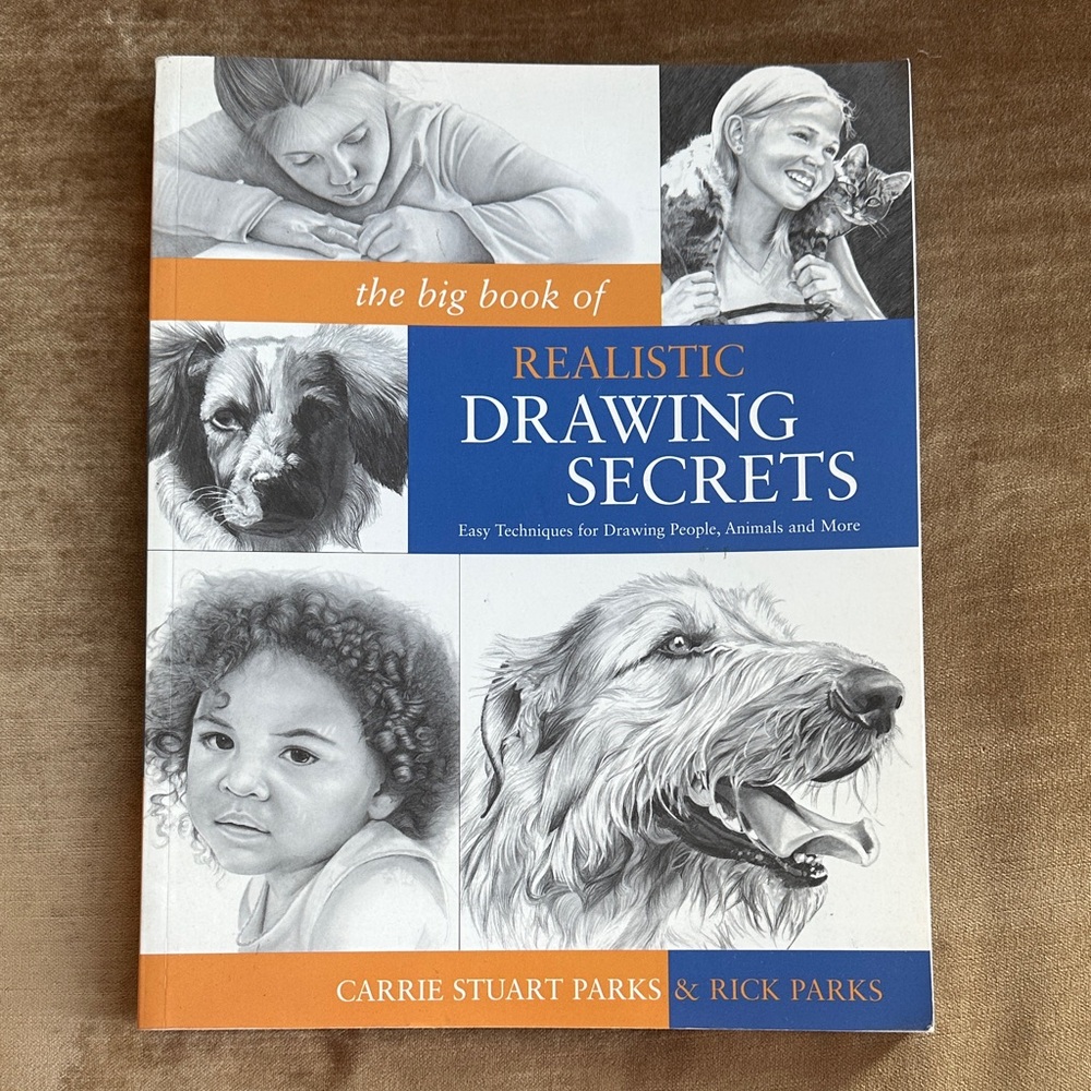 225 pages Tutorial Book For Realistic Drawing secrets Easy techniques